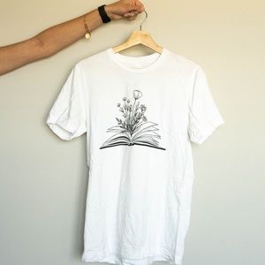 Flower-Book Graphic Tee